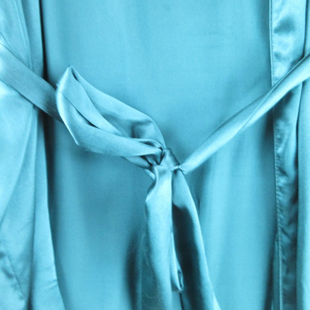 Victoria's Secret Teal Robe Size OS Gold Label - Picture 5 of 11